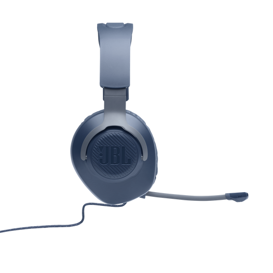 JBL Quantum 100 - Blue - Wired over-ear gaming headset with flip-up mic - Detailshot 6